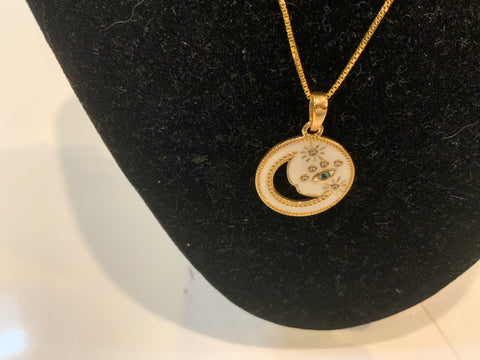 Crescent moon necklace