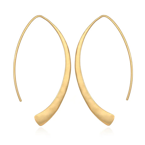 Gold Loop Hoop Earrings