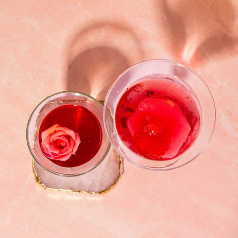 Bright Red Tea in glass