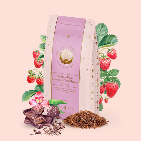 Chocolate Dipped Strawberry Truffle Rooibos-Luxe Pouch (Up to 75 Cups!)-Magic Hour