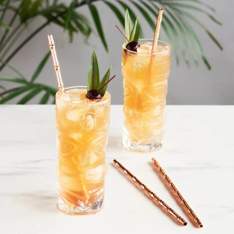 Copper Bamboo Straws--Magic Hour