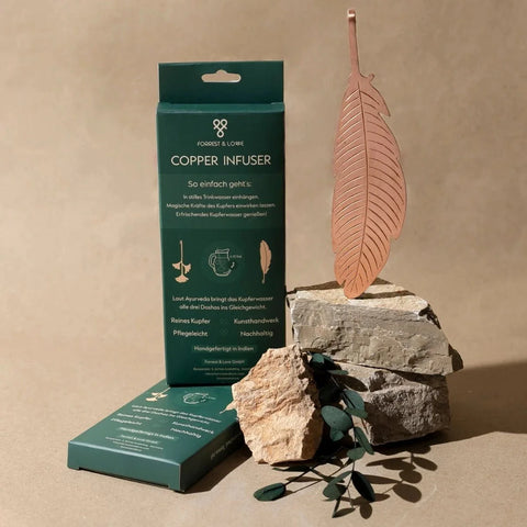 Copper Infuser Feather--Magic Hour