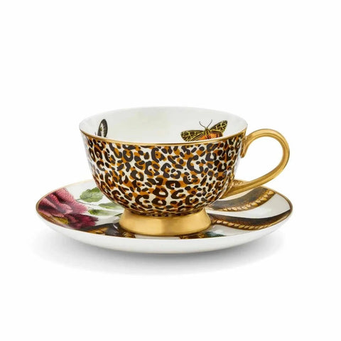 Creatures of Curiosity - Leopard Teacup and Saucer--Magic Hour