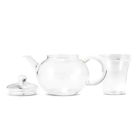 Hand Blown 32oz Glass Teapot with Infuser--Magic Hour