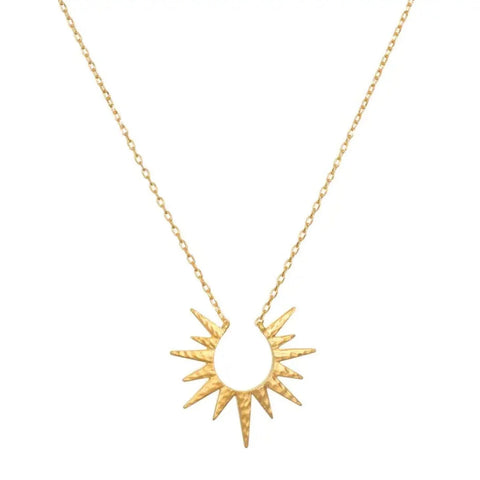 Incandescent Glow Gold Starburst Necklace--Magic Hour