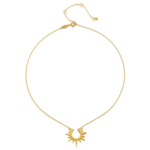 Incandescent Glow Gold Starburst Necklace--Magic Hour