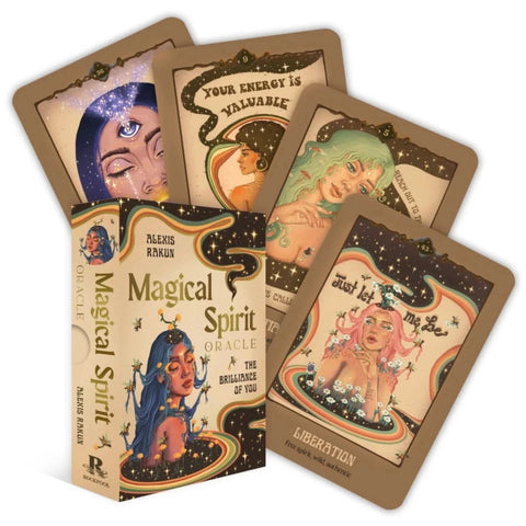 Magical Spirit Oracle: Gilded Cards & Guidebook--Magic Hour