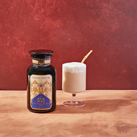 Pecan Pie Chai-Violet Glass Apothecary Jar (Up to 65 Cups!)-Magic Hour