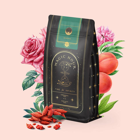 Renewal: Peach-Goji-Rose Oolong Tea-4oz Pouch (60+ Cups)-Magic Hour