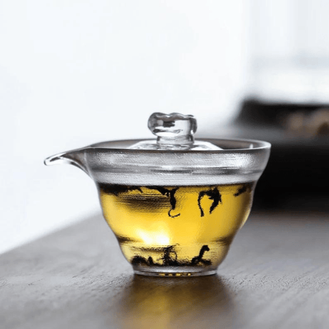 Traditional Glass Gaiwan Teapot--Magic Hour