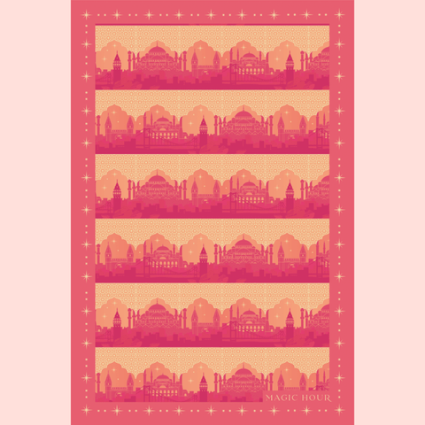 Turkish Delight Tea Towel--Magic Hour