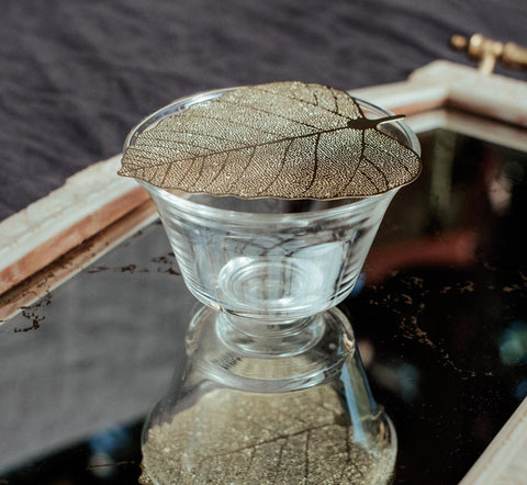 Turning of a Leaf - Golden Tea Strainer--Magic Hour